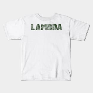 Lambda Leaf Letters Kids T-Shirt